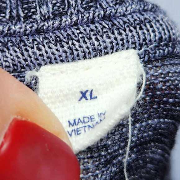 GAP Softspun Knit Hi-Lo Sweater Marled Drop Shoulder 461643 Relaxed Fit - Picture 12 of 14